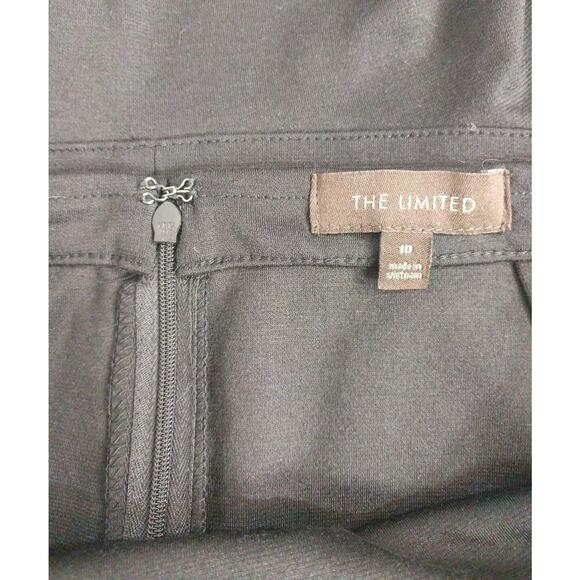 The Limited Skirt Size 10 Black Knee Length Flare Hem Stretch Rayon Polyester - Picture 11 of 12